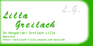 lilla greilach business card